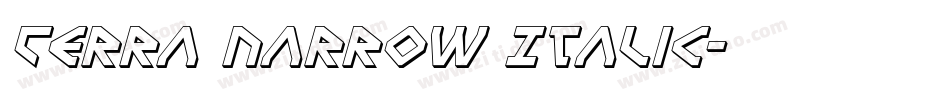 Terra Narrow Italic字体转换